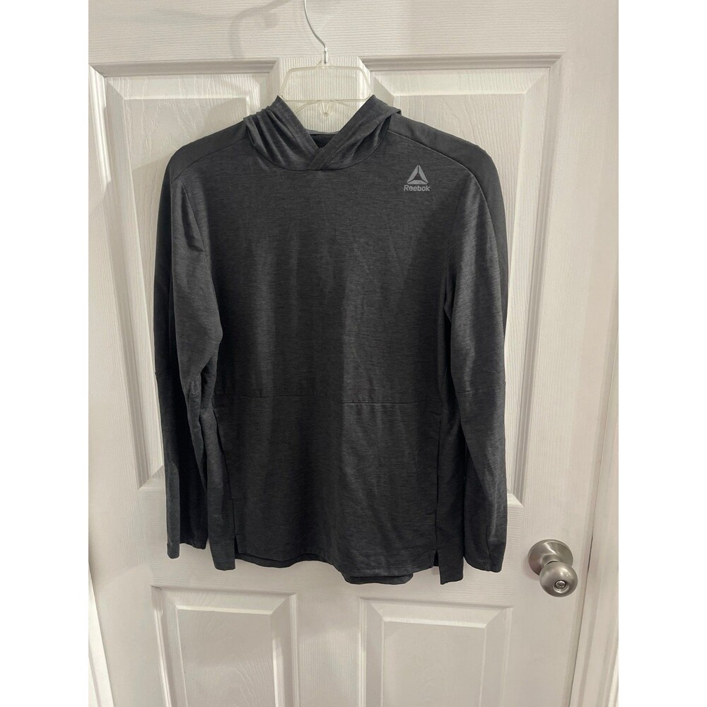 Reebok Lightweight Hoodie Size L (12-14) Dark Gray
